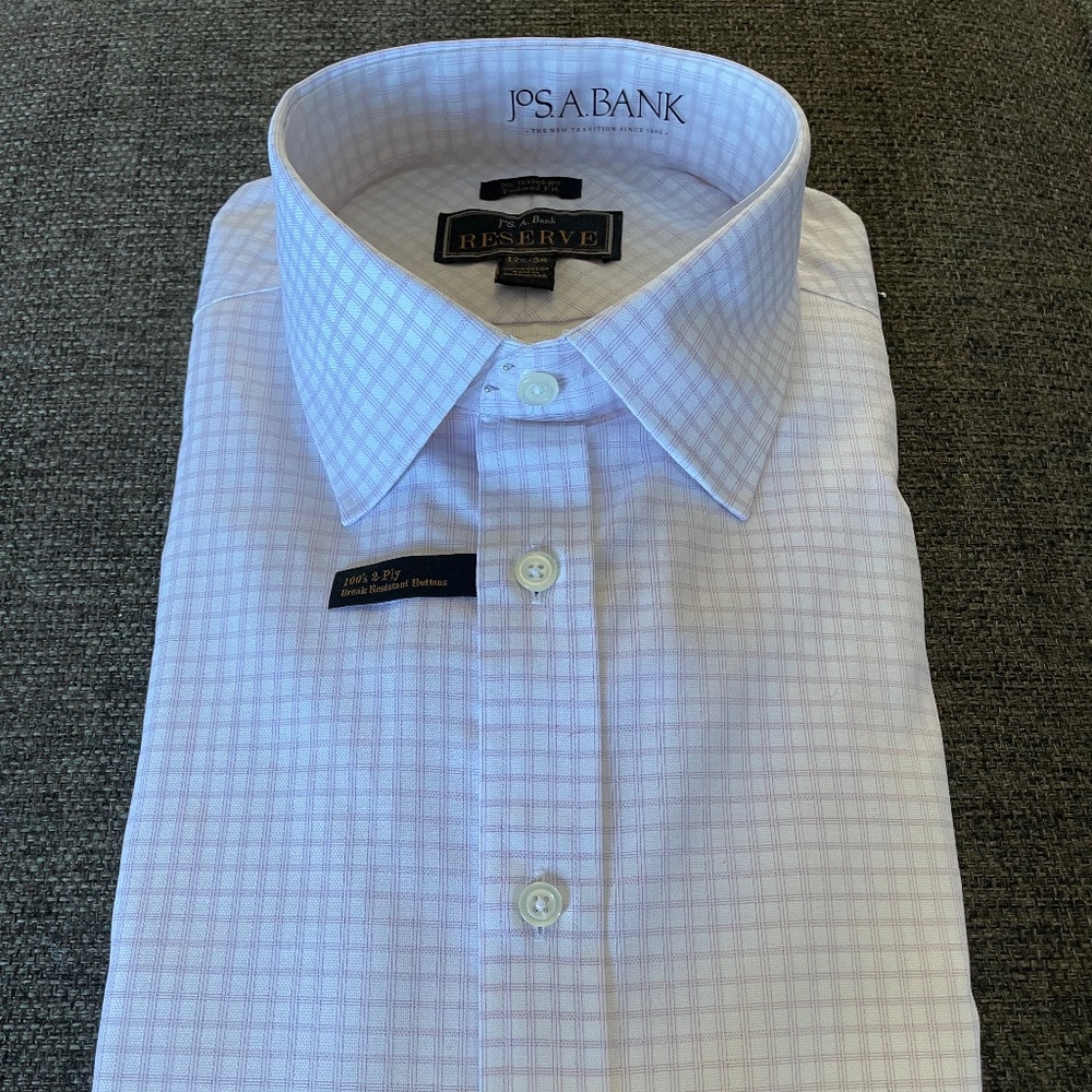 Jos. A. Banks Reserve Mens Dress Shirt 17 1/2, 36